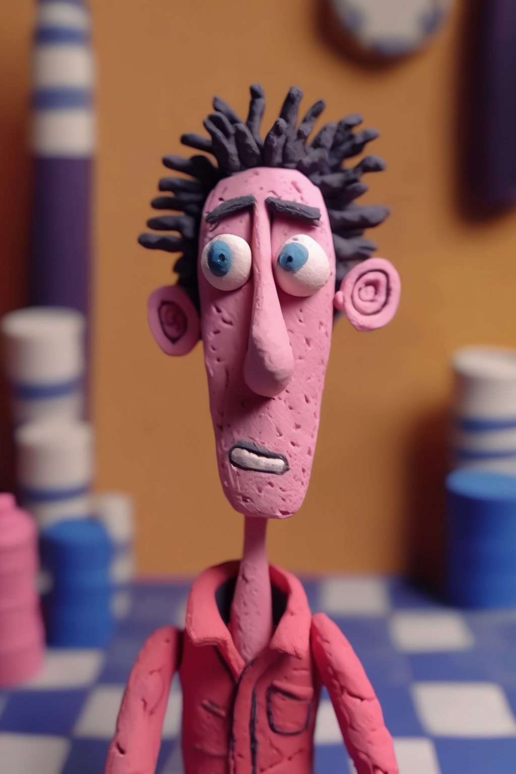 00422-844745150-_lora_Clay Animation_1_Clay Animation - a head and shoulder portrait in CLAYMATION of a race car driver in the style of Tim Burt.png